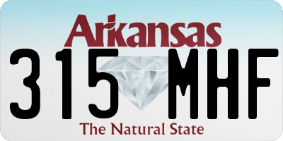 AR license plate 315MHF