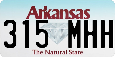 AR license plate 315MHH