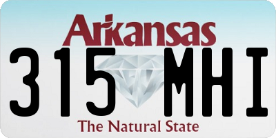 AR license plate 315MHI