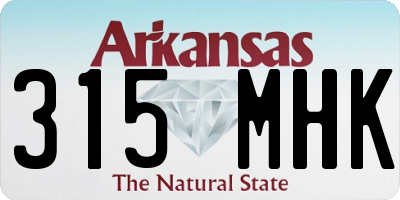 AR license plate 315MHK