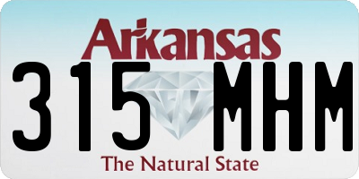 AR license plate 315MHM