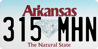 AR license plate 315MHN