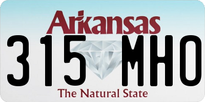 AR license plate 315MHO
