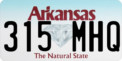 AR license plate 315MHQ
