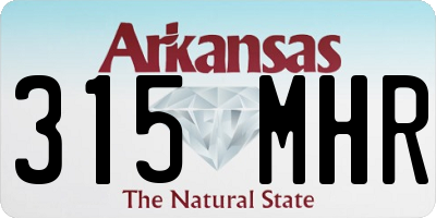 AR license plate 315MHR