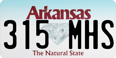 AR license plate 315MHS