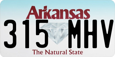 AR license plate 315MHV