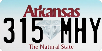 AR license plate 315MHY