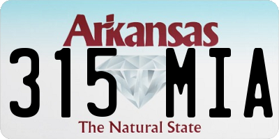 AR license plate 315MIA