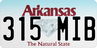 AR license plate 315MIB