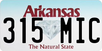 AR license plate 315MIC