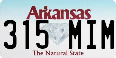 AR license plate 315MIM