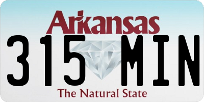 AR license plate 315MIN