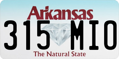 AR license plate 315MIO