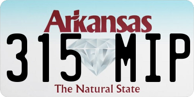AR license plate 315MIP