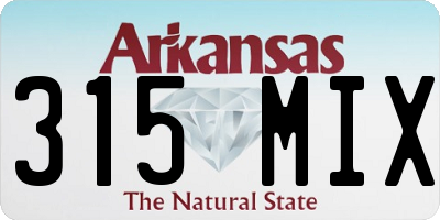 AR license plate 315MIX