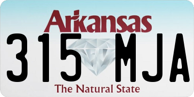 AR license plate 315MJA