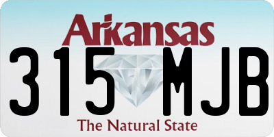 AR license plate 315MJB