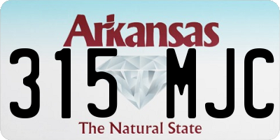 AR license plate 315MJC