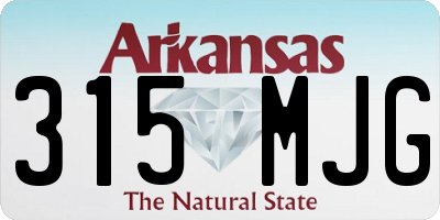 AR license plate 315MJG