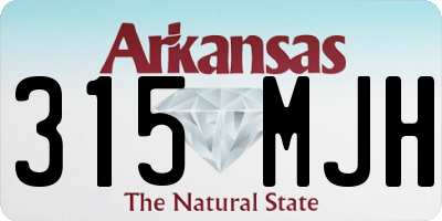 AR license plate 315MJH