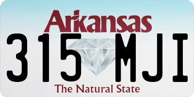 AR license plate 315MJI