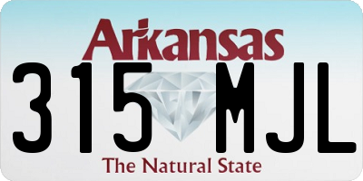 AR license plate 315MJL