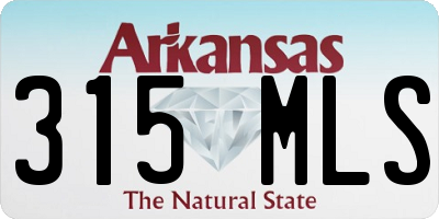 AR license plate 315MLS