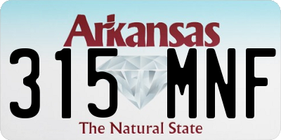 AR license plate 315MNF
