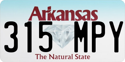 AR license plate 315MPY