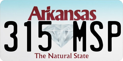 AR license plate 315MSP