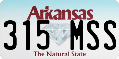 AR license plate 315MSS