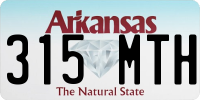 AR license plate 315MTH