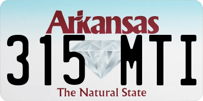 AR license plate 315MTI