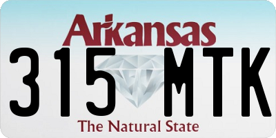 AR license plate 315MTK