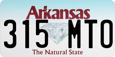 AR license plate 315MTO