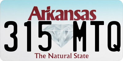 AR license plate 315MTQ