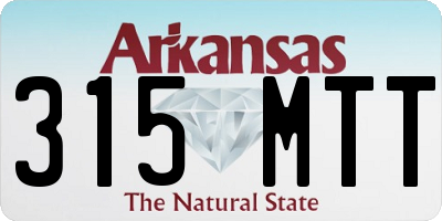 AR license plate 315MTT