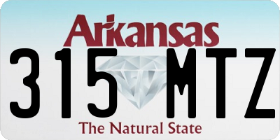 AR license plate 315MTZ