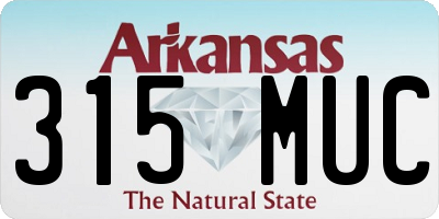 AR license plate 315MUC