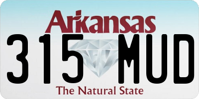 AR license plate 315MUD