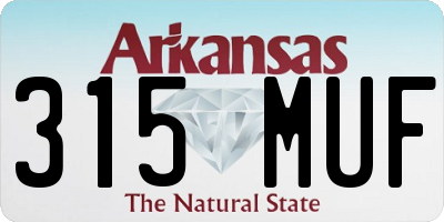 AR license plate 315MUF