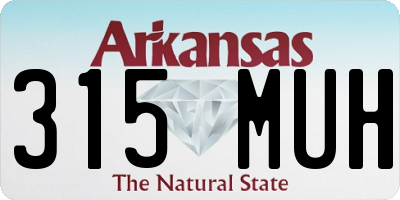 AR license plate 315MUH