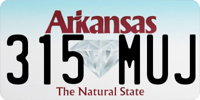 AR license plate 315MUJ