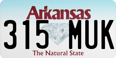 AR license plate 315MUK