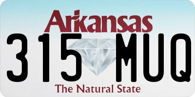 AR license plate 315MUQ