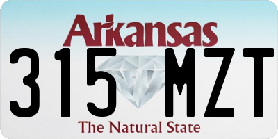 AR license plate 315MZT