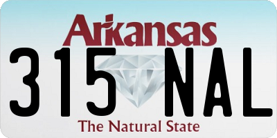 AR license plate 315NAL