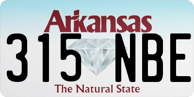 AR license plate 315NBE