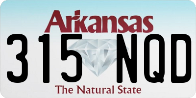 AR license plate 315NQD